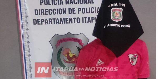ALIAS “CUERPO EXTRAÑO” FUE DETENIDO POR LA POLICÍA EN CAMBYRETÁ - Itapúa Noticias