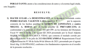 Once años después haberse denunciado, desestiman caso contra exprocurador Pedro Valiente 