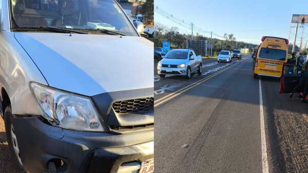 Un peatón resultó con fracturas al ser embestido por una camioneta