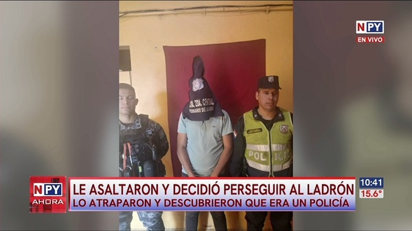 Cobrador fue asaltado, persiguió a los ladrones y descubrió que uno es policía - Noticias Paraguay