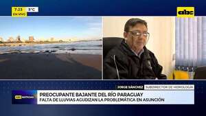 Video: Preocupante bajante del río Paraguay - ABC Noticias - ABC Color