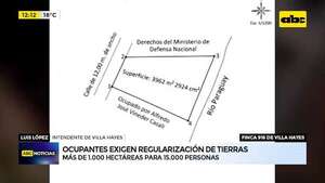 Ocupantes exigen regularización de tierras  - ABC Noticias - ABC Color