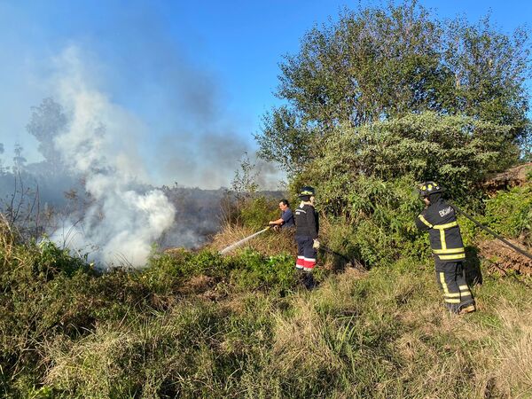 Incendio de pastizal causó susto en el barrio San Francisco de Encarnación