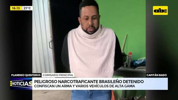 Capitán Bado: capturan a peligroso narcotraficante brasileño y confiscan un arma y vehículos de lujo - ABC Noticias - ABC Color