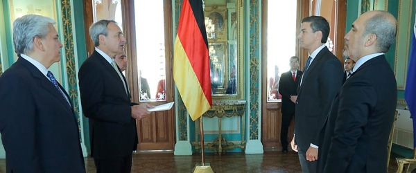 Peña recibe cartas credenciales de los embajadores de Alemania, Ecuador y Chile - ADN Digital