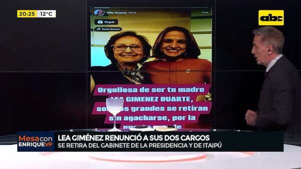 Video: el mensaje de la mamá de Lea Giménez tras la renuncia - ABC Noticias - ABC Color