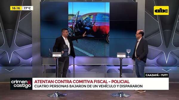 Caazapá: atentan contra comitiva fiscal-policial - Crimen y castigo - ABC Color