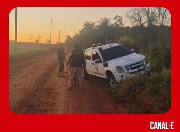 DELINCUENTES ROCIARON DE BALA A EFECTIVOS POLICIALES