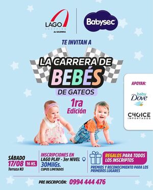Lago Shopping será sede de la 1ª Carrera de Gateo de Bebés - La Clave