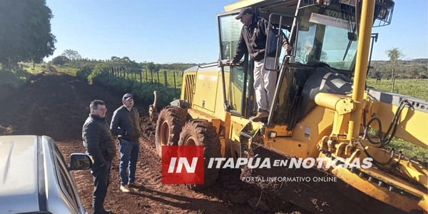 INTENDENTE DE GRAL. ARTIGAS VERIFICÓ SITUACIÓN DE CAMINOS VECINALES - Itapúa Noticias