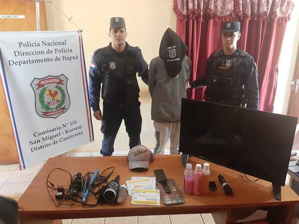 Dúo de delincuentes "peló" una peluquera, uno de ellos cayó preso