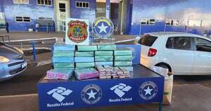 La Nación / En aduana de Foz detuvieron a una paraguaya con 317 kilos de marihuana