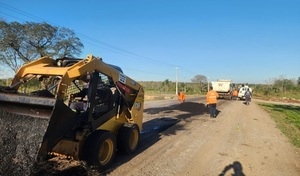 Comienzan las Obras de Bacheo en la Ruta Concepción-Vallemí