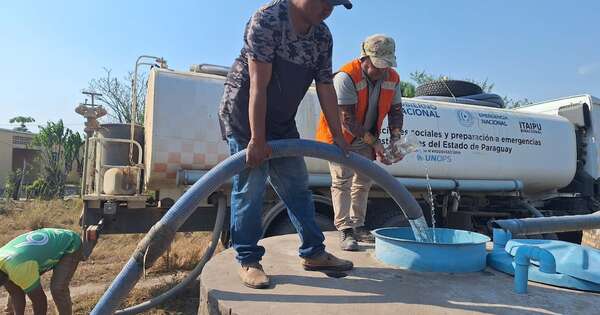 La Nación / Comunidades del Chaco paraguayo continúan recibiendo asistencia con agua potable