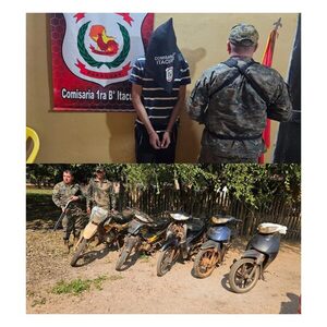 Recuperan motocicleta robada tras accidente y detienen a un hombre y su hermana menor