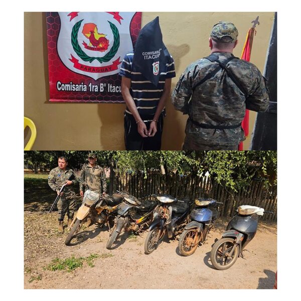 Recuperan motocicleta robada tras accidente y detienen a un hombre y su hermana menor