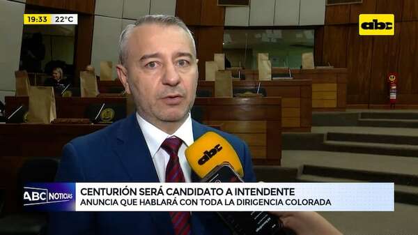Video: Daniel Centurión anunció oficialmente que será candidato a intendente de Asunción - ABC Noticias - ABC Color