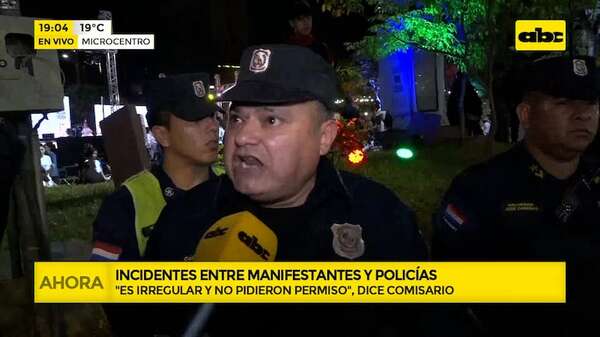 Desvíos de Nenecho: incidentes entre policías y manifestantes - ABC Noticias - ABC Color