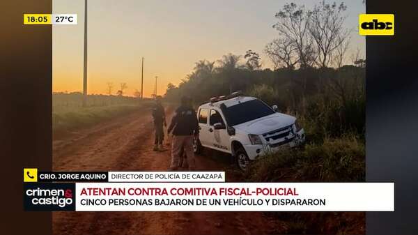 Video: detalles del atentado contra una comitiva fisca-policial, en Yuty-Caazapá - Crimen y castigo - ABC Color