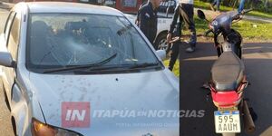 MOTOCICLISTA RESULTÓ CON LESIONES TRAS COLISIÓN EN ENCARNACIÓN  - Itapúa Noticias