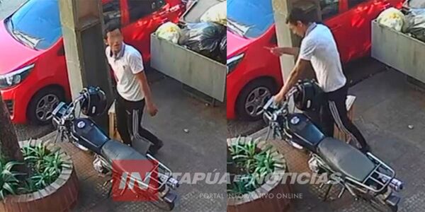 POLICÍA RECUPERÓ MOTOCICLETA HURTADA Y VAN TRAS EL LADRÓN - Itapúa Noticias