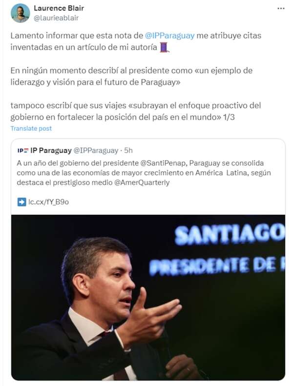 La medida que adoptó Mitic ante denuncia de periodista extranjero contra agencia del Gobierno - Nacionales - ABC Color