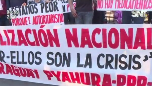 Movilización por el primer aniversario del gobierno de Peña - SNT