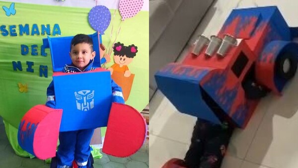 Niños causan furor en concursos de disfraces y de peinados locos en las escuelas