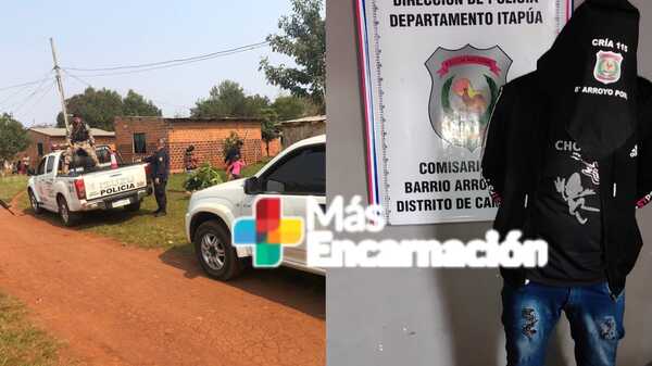 Hombre agredió a su pareja y a policías en Arroyo Porá