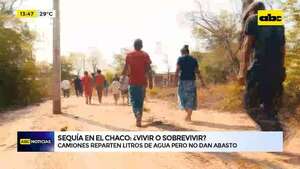 Sequía en el Chaco, ¿vivir o sobrevivir?:indígenas caminan kilómetros para conseguir agua - ABC Noticias - ABC Color
