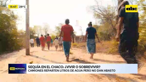 Sequía en el Chaco, ¿vivir o sobrevivir?:indígenas caminan kilómetros para conseguir agua - ABC Noticias - ABC Color