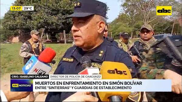 Video: ataque de presuntos ‘‘sin tierras’' a estancia en Simón Bolívar deja dos fallecidos - ABC Noticias - ABC Color