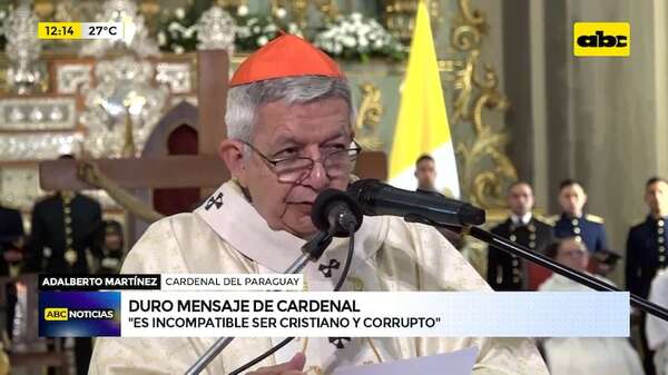 Duro mensaje del Cardenal a una clase política ausente durante la misa por Asunción - ABC Noticias - ABC Color