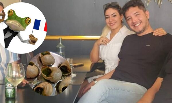 ¡Atendé qué les dieron de comer a Junior y Fátima Román en Francia!