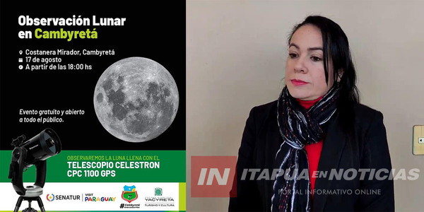 OBSERVACIÓN LUNAR EN CAMBYRETÁ: UN EVENTO ESPECIAL EN EL MARCO DEL DÍA DEL NIÑO - Itapúa Noticias