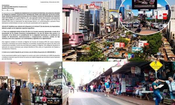 Comerciantes de CDE advierten que nuevo Régimen de Turismo convertirá a las fronteras en ciudades fantasmas – Diario TNPRESS