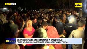 Luque: Gran serenata en homenaje a San Roque    - ABC Noticias - ABC Color