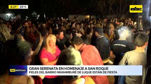 Luque: Gran serenata en homenaje a San Roque - ABC Noticias - ABC Color