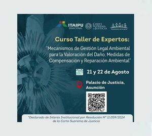 Harán última edición del curso taller de Gestión Legal para la Valoración del Daño y Reparación Ambiental