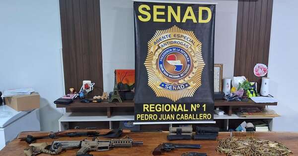 La Nación / Senad encontró potentes fusiles al rastrear drogas en estancia