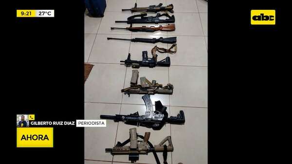 Amambay: buscaban drogas en estancia, pero hallaron importante arsenal - ABC Noticias - ABC Color