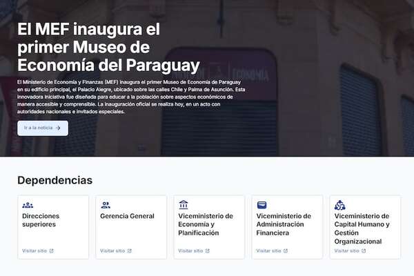 MEF renovó página web, pero... - Economía - ABC Color