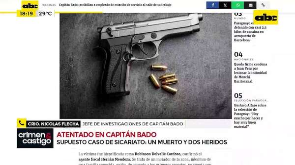 Video: acribillan a empleado de estación de servicio al salir de su trabajo en Capitán Bado - Crimen y castigo - ABC Color