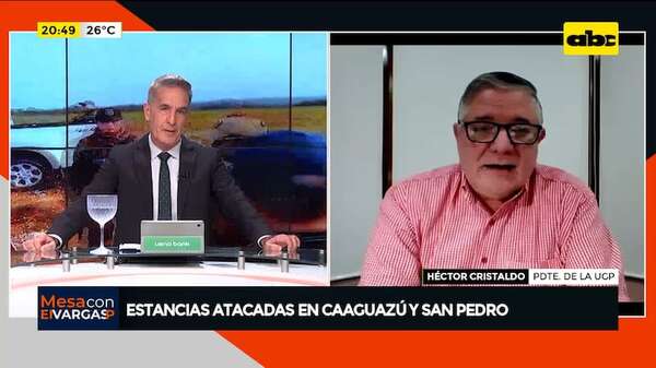 Ataque a estancias en Caaguazú y San Pedro: ‘‘Esperamos que las instituciones actúen’', dice UGP - Mesa de Periodistas - ABC Color
