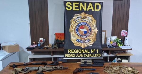 La Nación / Senad encontró potentes fusiles al rastrear drogas