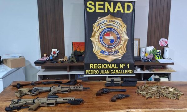 Incautan arsenal de armas de grueso calibre durante operativo en Amambay – Diario TNPRESS