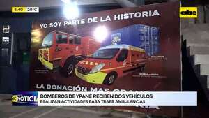 Video: Bomberos de Ypane reciben dos vehículos  - ABC Noticias - ABC Color