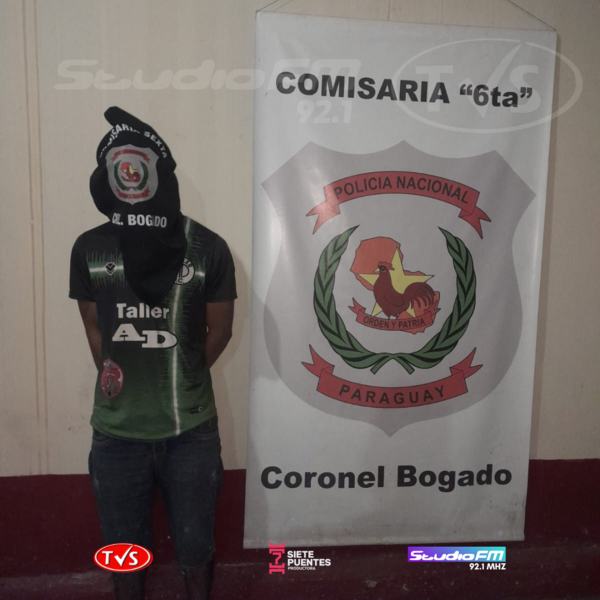 CORONEL BOGADO: DETENCIÓN DE PERSONA CON ORDEN DE CAPTURA EN SANTA LIBRADA - TVS