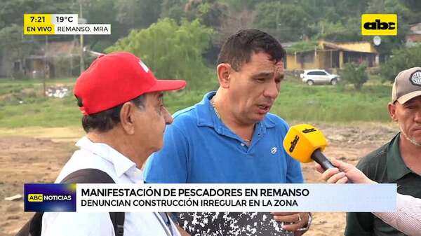 Video: Pescadores se manifiestan y amenazan con cerrar el río - ABC Noticias - ABC Color