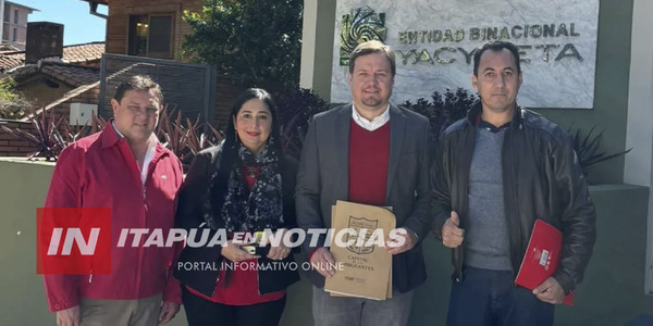 INTENDENTE DE HOHENAU PARTICIÓ DE CONVENIO ENTRE LA AIDI Y LA EBY - Itapúa Noticias